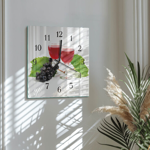 Reloj de vidrio Uvas para vino