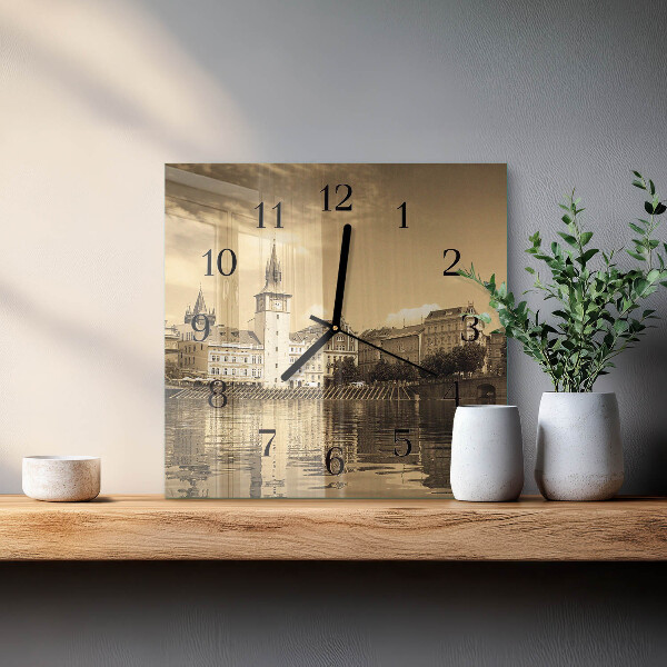 Reloj de vidrio Castillo Sepia