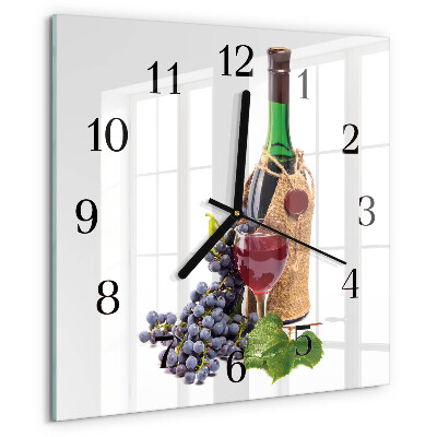 Reloj de vidrio Uvas para vino
