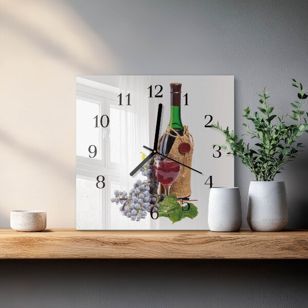 Reloj de vidrio Uvas para vino