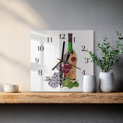 Reloj de vidrio Uvas para vino