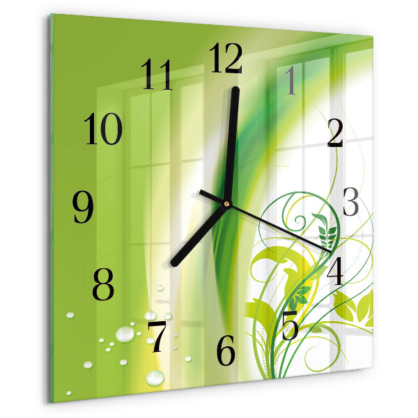 Reloj de vidrio Planta modelo