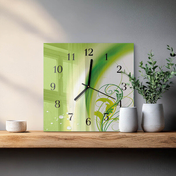 Reloj de vidrio Planta modelo