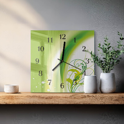 Reloj de vidrio Planta modelo