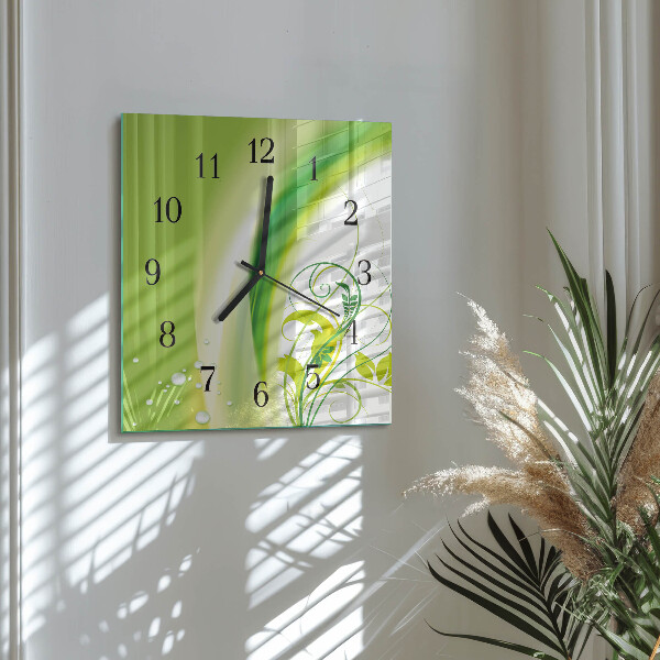 Reloj de vidrio Planta modelo