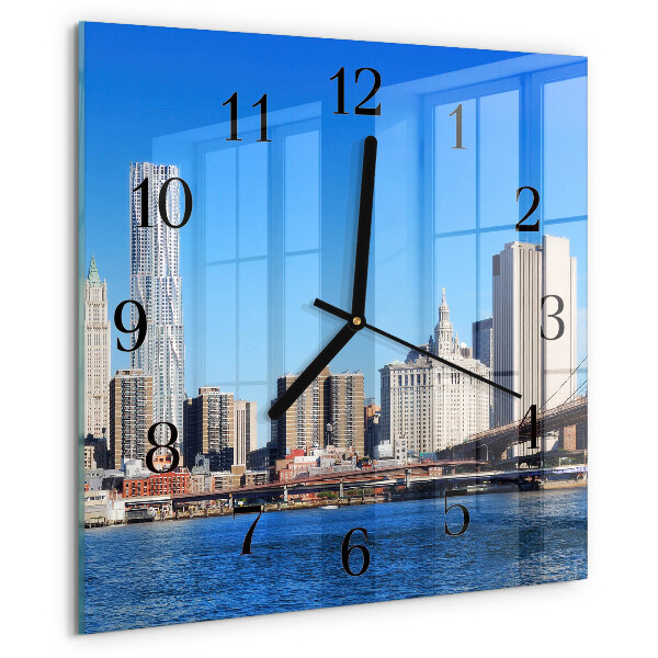 Reloj de vidrio Horizonte Sepia