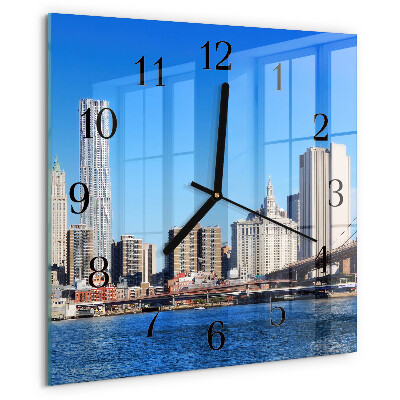 Reloj de vidrio Horizonte Sepia