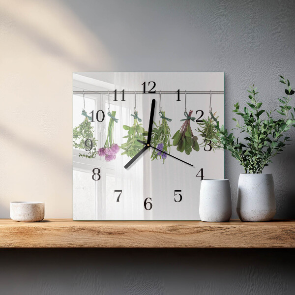 Reloj de vidrio Hierbas