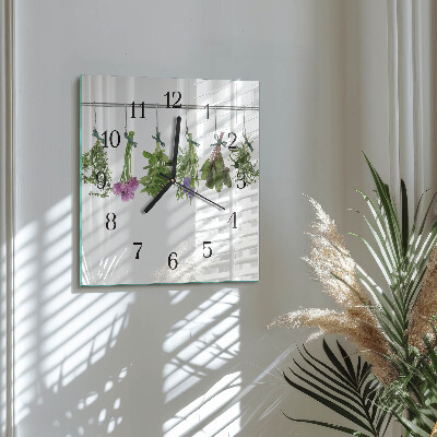 Reloj de vidrio Hierbas