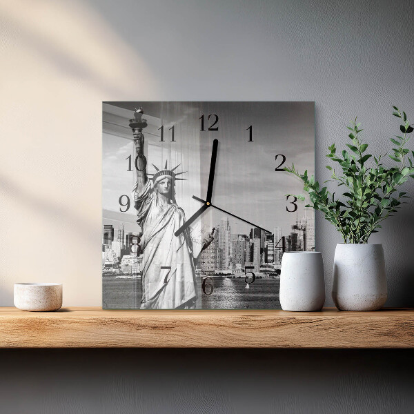 Reloj de vidrio Estatua de la Libertad