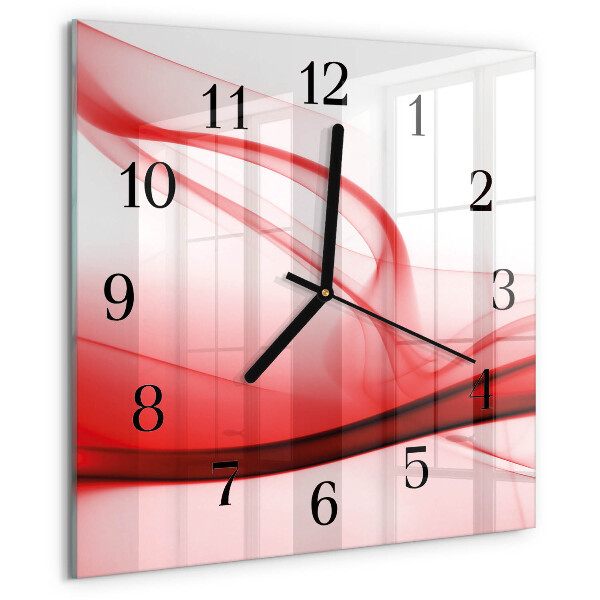 Reloj de vidrio Líneas abstractas