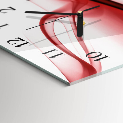 Reloj de vidrio Líneas abstractas