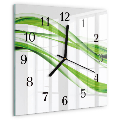 Reloj de vidrio Líneas abstractas