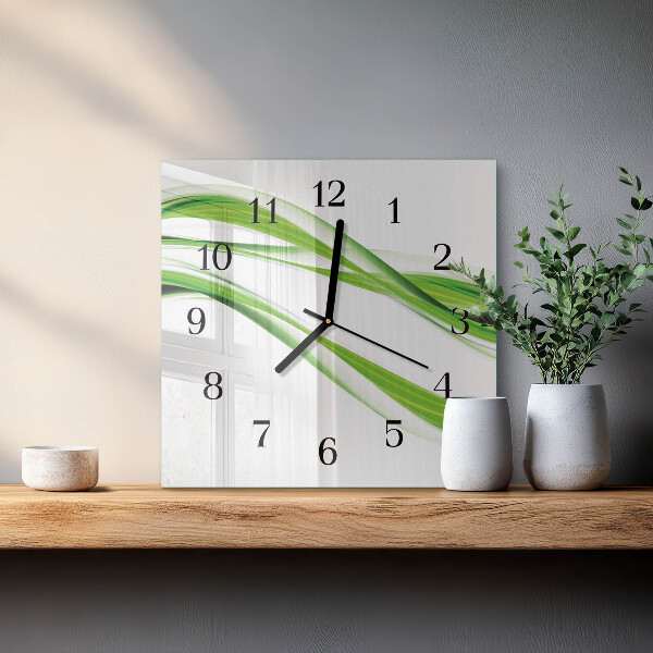 Reloj de vidrio Líneas abstractas