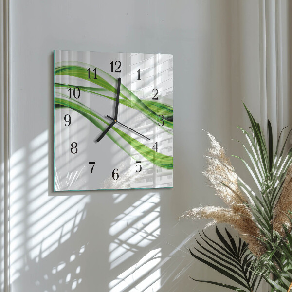 Reloj de vidrio Líneas abstractas