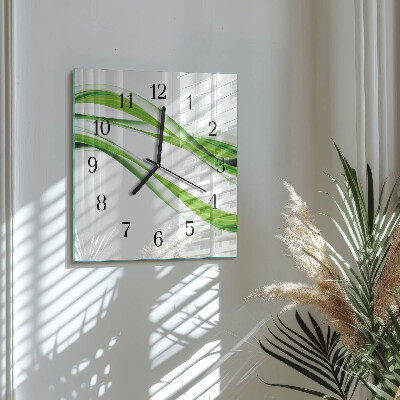 Reloj de vidrio Líneas abstractas
