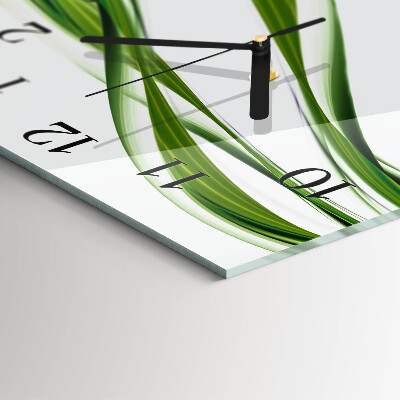 Reloj de vidrio Líneas abstractas