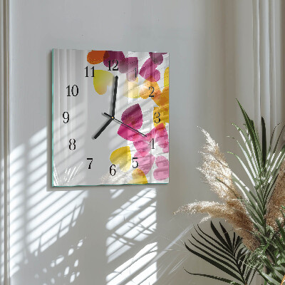 Reloj de vidrio Corazones coloridos