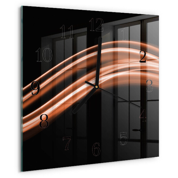 Reloj de vidrio Líneas abstractas