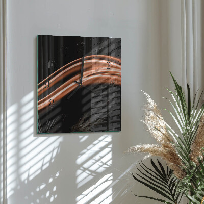 Reloj de vidrio Líneas abstractas