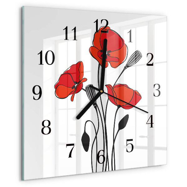 Reloj de vidrio Amapola