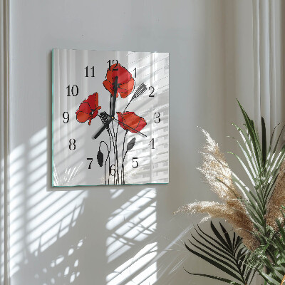 Reloj de vidrio Amapola