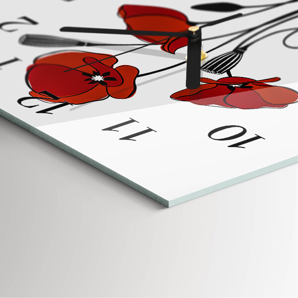Reloj de vidrio Amapola