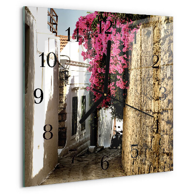Reloj de vidrio Callejón de las Flores