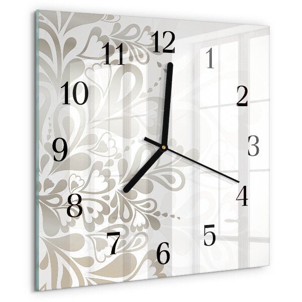Reloj de vidrio Arte floral