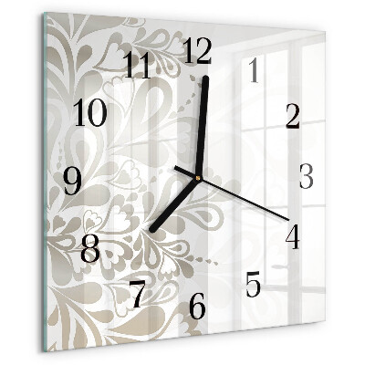 Reloj de vidrio Arte floral