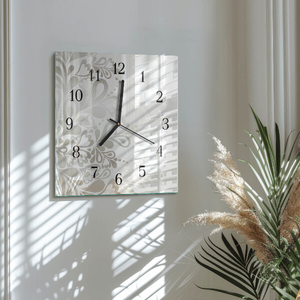 Reloj de vidrio Arte floral