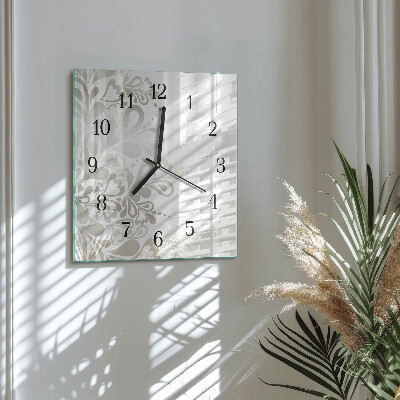 Reloj de vidrio Arte floral