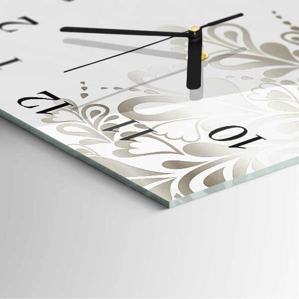 Reloj de vidrio Arte floral