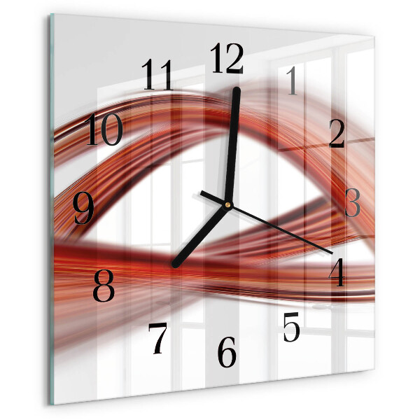 Reloj de vidrio Líneas abstractas