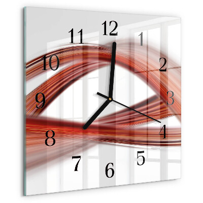 Reloj de vidrio Líneas abstractas