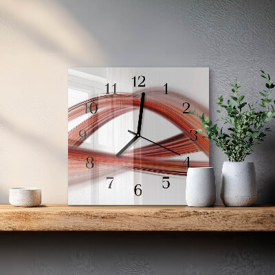Reloj de vidrio Líneas abstractas
