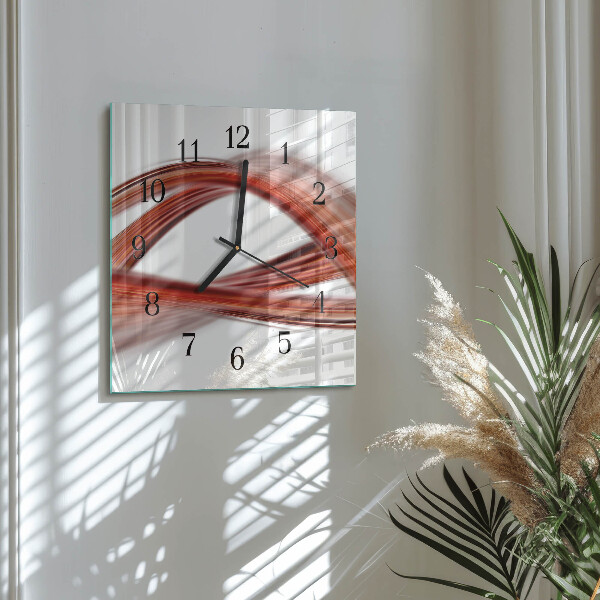Reloj de vidrio Líneas abstractas