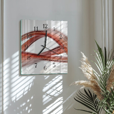 Reloj de vidrio Líneas abstractas