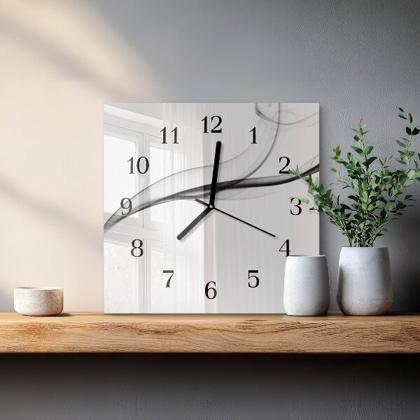 Reloj de vidrio Humo abstracto