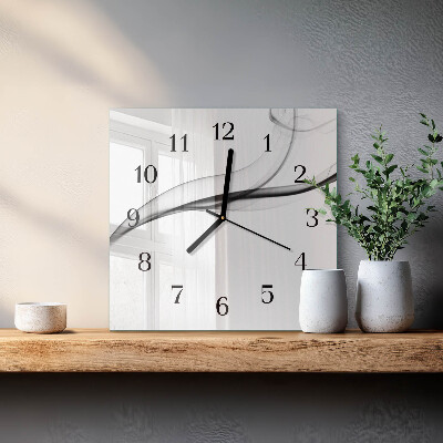 Reloj de vidrio Humo abstracto