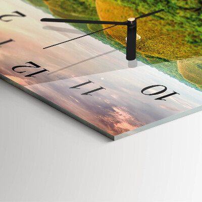 Reloj de vidrio Paisaje