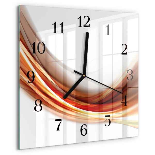 Reloj de vidrio Líneas abstractas