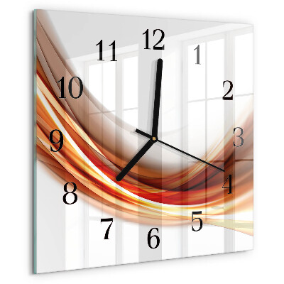 Reloj de vidrio Líneas abstractas