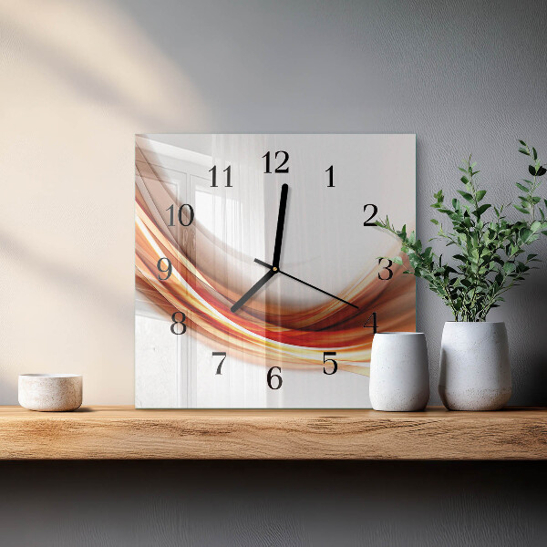 Reloj de vidrio Líneas abstractas