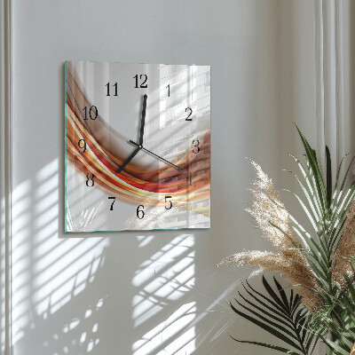 Reloj de vidrio Líneas abstractas