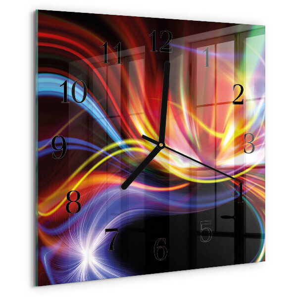 Reloj de vidrio Arte abstracto