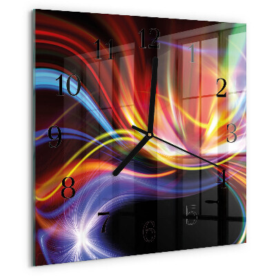 Reloj de vidrio Arte abstracto