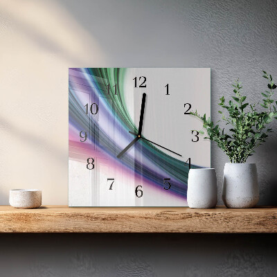 Reloj de vidrio Líneas abstractas