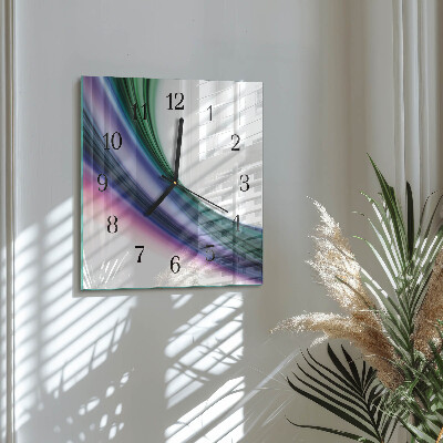 Reloj de vidrio Líneas abstractas