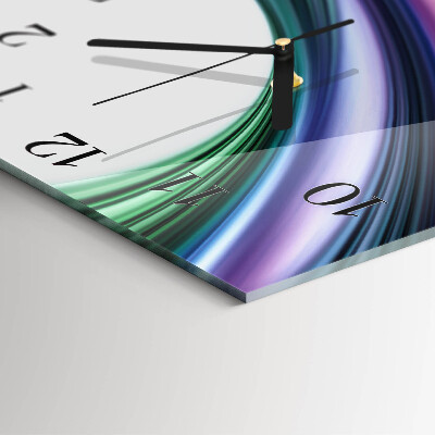 Reloj de vidrio Líneas abstractas